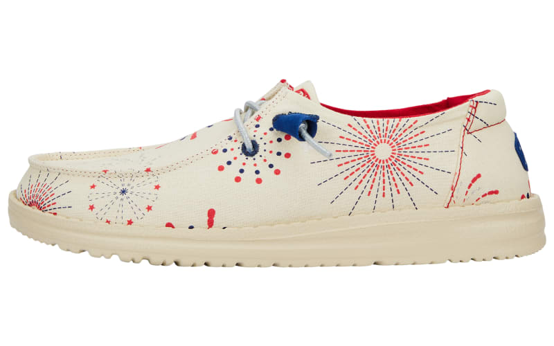 HEYDUDE Wendy Fireworks Canvas Shoes for Ladies