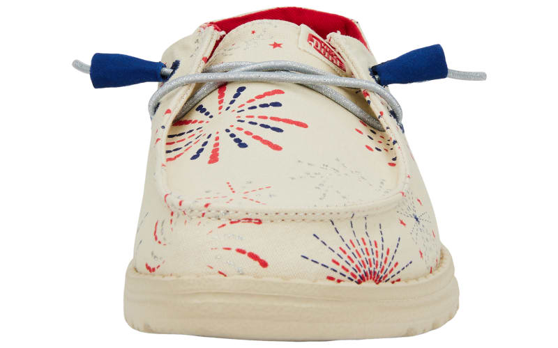 HEYDUDE Wendy Fireworks Canvas Shoes for Ladies