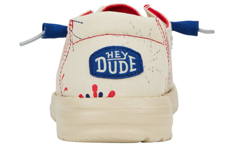 HEYDUDE Wendy Fireworks Canvas Shoes for Ladies