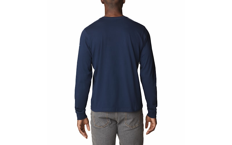 Columbia Men's CSC™ Seasonal Logo T-Shirt In Collegiate Navy/Checkered Range Graphic Columbia