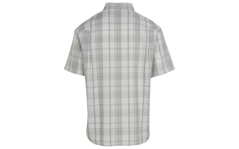 RedHead® Men's Seersucker Button-Up Plaid Short-Sleeve Shirt