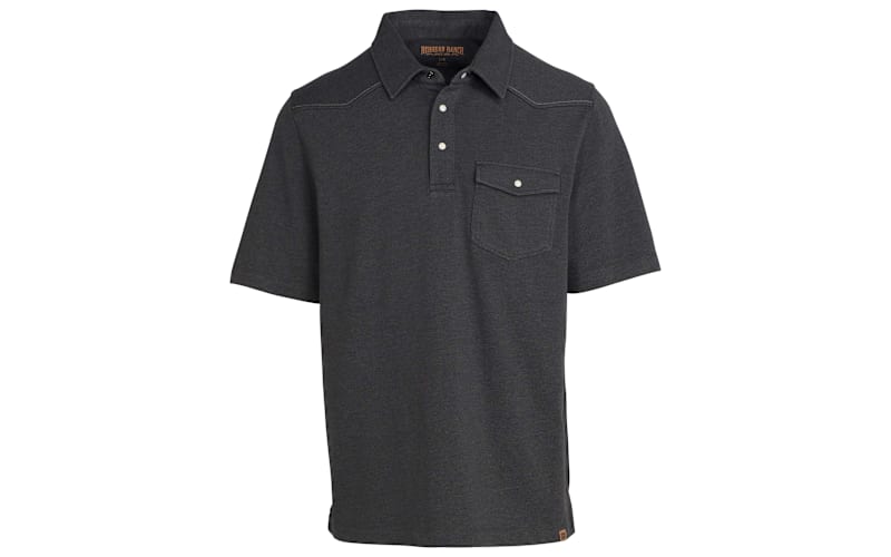 RedHead® Ranch Men's Snap-Placket and Pocket Short-Sleeve Polo