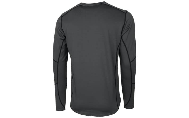 Men's Wool Blend Long Sleeve Base Layer (Two-Layer)