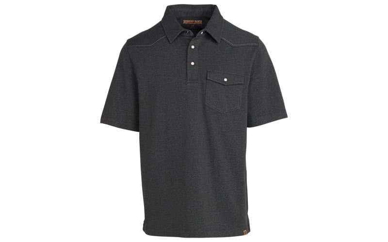 【新品】TANGRAM ONE SNAP BIGSILHOUETTE POLO RedHead Ranch Snap-Placket and Pocket Short-Sleeve Polo for Men