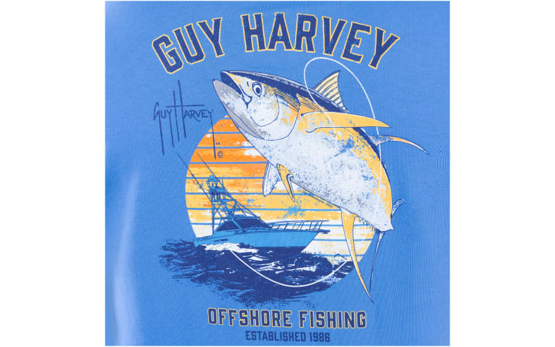 Guy Harvey Offshore Fishing Yellowfin Short-Sleeve Pocket T-Shirt