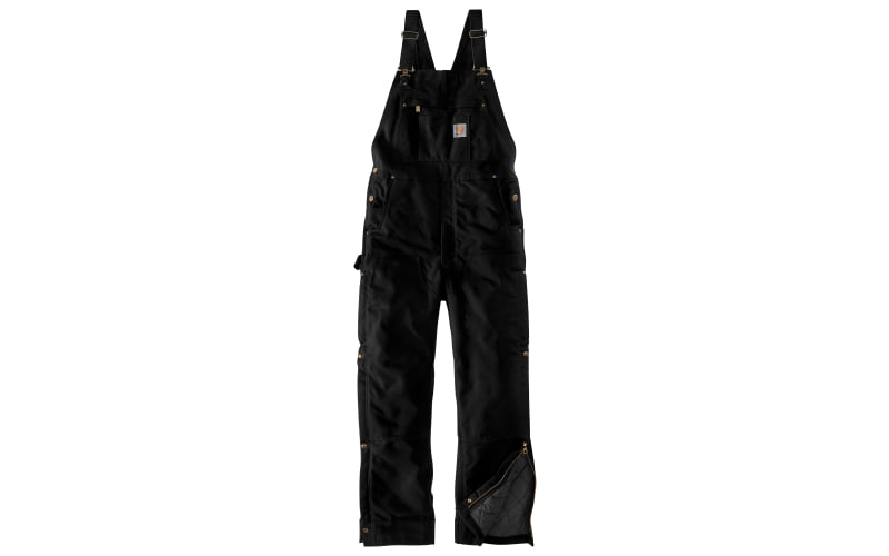 Carhartt Firm Duck Loose-Fit Insulated Bib Overalls for Men | Bass