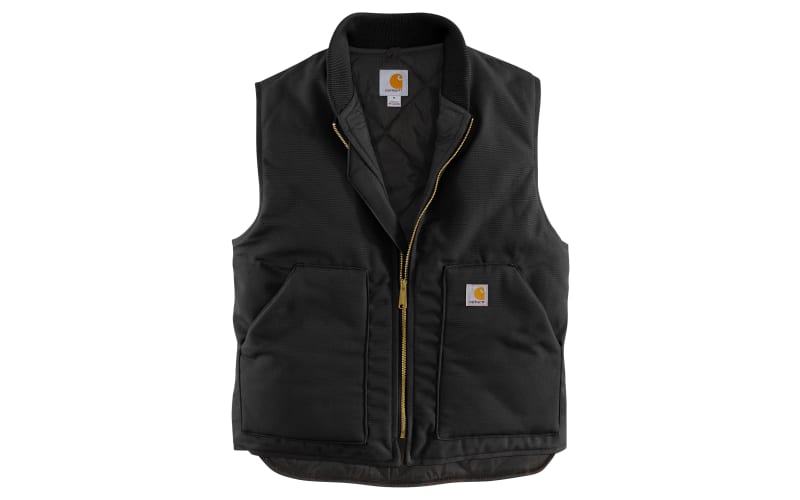 Carhartt Relaxed Fit Firm Duck Insulated Rib Collar Vest for Men Cabela s