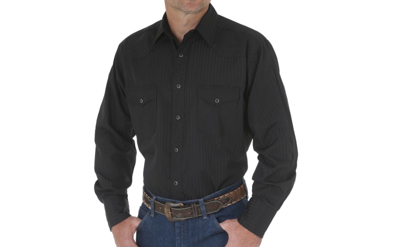 Wrangler Tall Sport Western Snap Long-Sleeve Shirt for Men | Bass Pro Shops