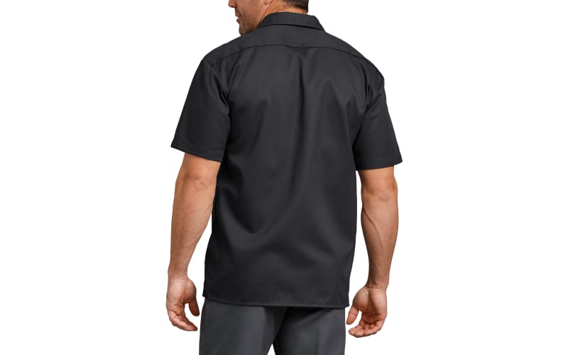 Dickies Men's Short-Sleeve FLEX Relaxed Fit Twill Work Shirt at