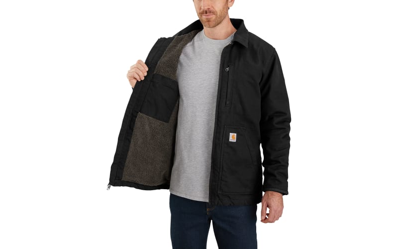 Black Sherpa Lined Windbreaker Jacket – Red Zone