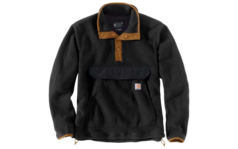 Carhartt Relaxed Fit Fleece Pullover for Men in Brown