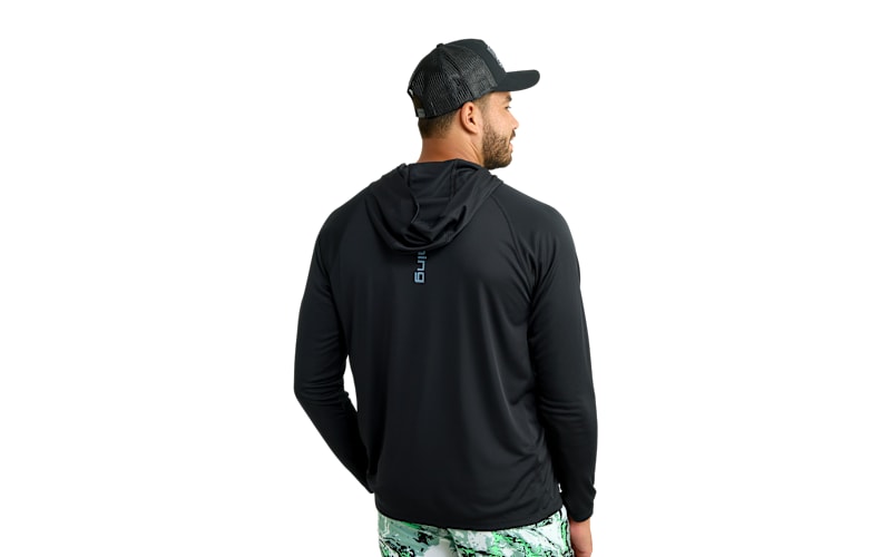 Camiseta Huk Manga Larga HUK Icon X - Sudadera Con Capucha Para Hombre, Camiseta De Pesca Con Protección Solar Para Hombre, Pátina, Talla XL Camisa Manga Larga Huk
