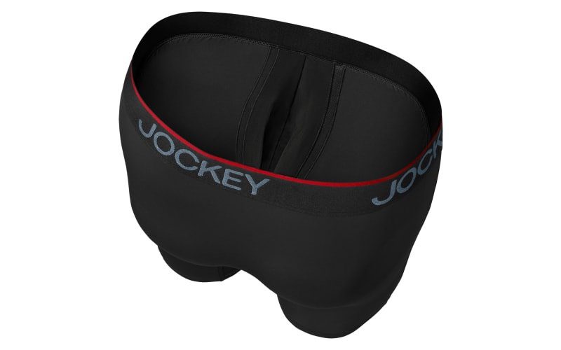 Jockey Chafe Proof Microfiber Boxer Briefs for Men 3 Pack Bass