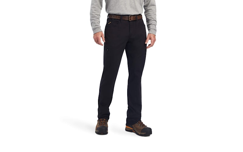 ariat black dress pants Men's Rebar M4 Low Rise DuraStretch Made Tough Stackable Straight Leg Pant Built to be a Loop Final Sale:Yes Orthofeet Eva High Women's Size:28W | 28-30L