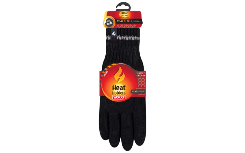 Heat Holders Worxx Richard Flat Knit Gloves with Grips for Men