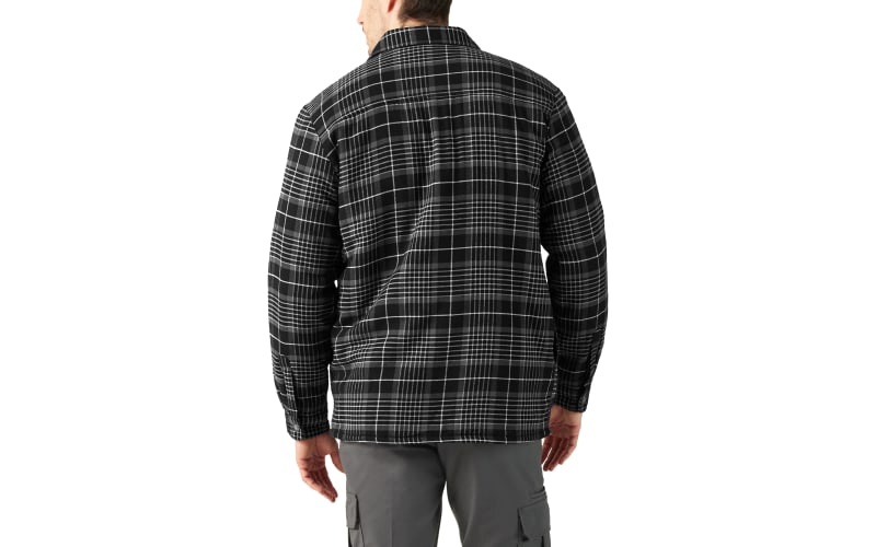 Dickies Flannel Sherpa-Lined Hydroshield Shirt Jacket for Men