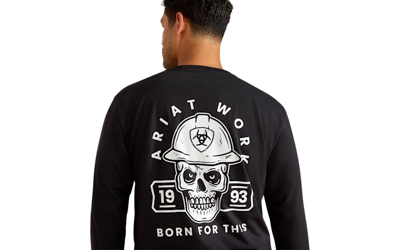 Ariat Rebar Cotton Strong Hardhead Long-Sleeve T-Shirt for Men