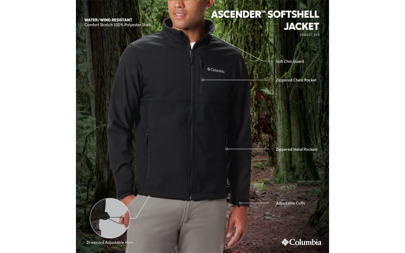 Columbia whisper softshell cheap jacket mens