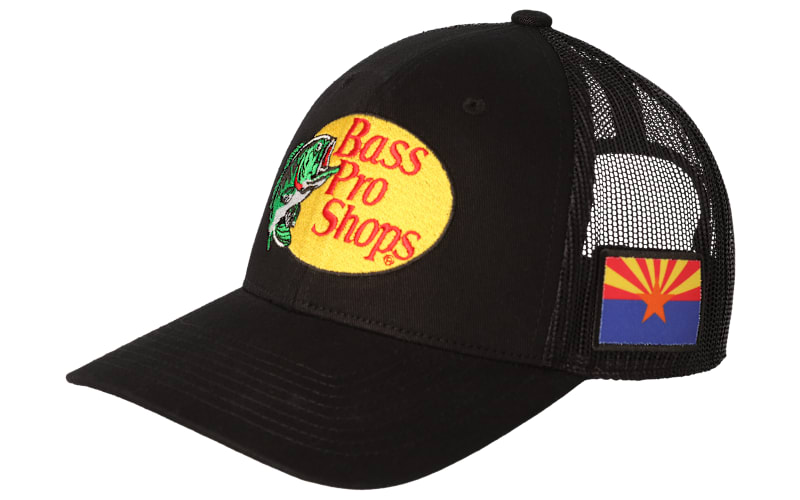Bass Pro Shops Woodcut Logo and Arizona Flag Snapback Cap | Bass