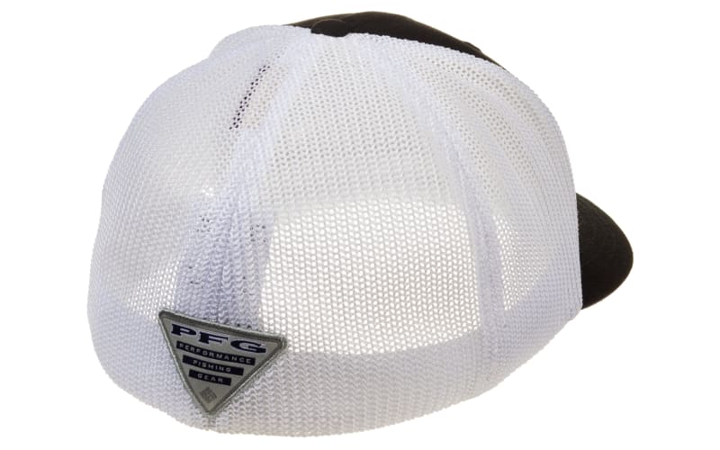 Columbia PFG Mesh Snap Back Hooks Ball Cap - Bright Nectar/Cypress