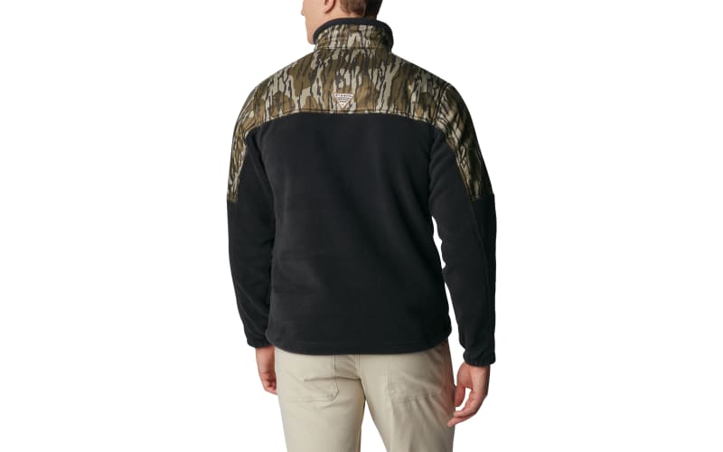 Columbia PHG Fleece Overlay Quarter Zip Long Sleeve Pullover for
