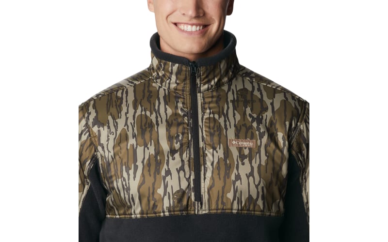 Columbia Men's PHG Fleece Overlay 1/4 Zip, Sahara/Realtree Max5