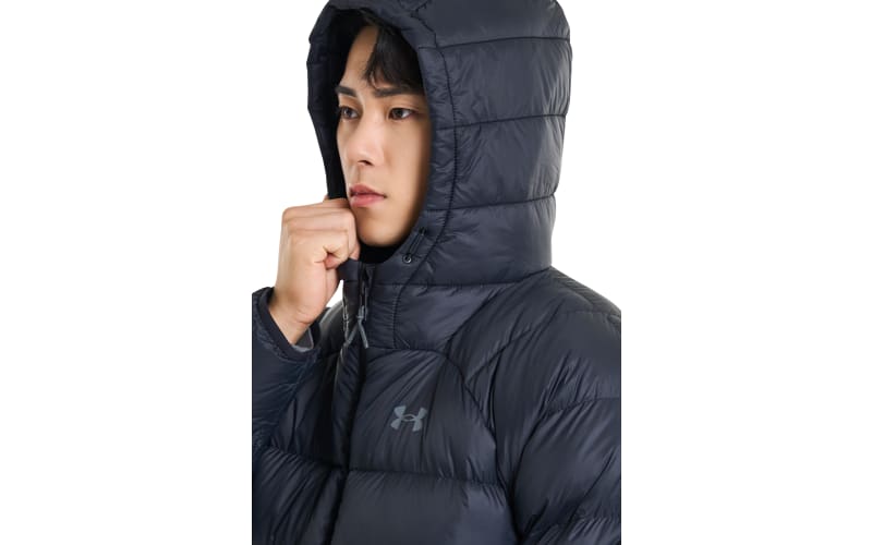 Under Armour Men's Down Hooded Jacket Black / Pitch Grey S