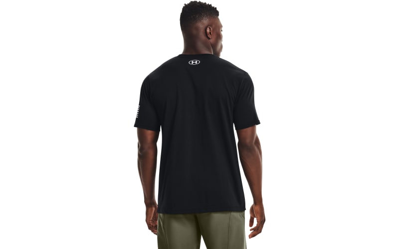 Under Armour® Freedom Flag T-Shirt - Men's T-Shirts in Narine OD Green Fed  Tan