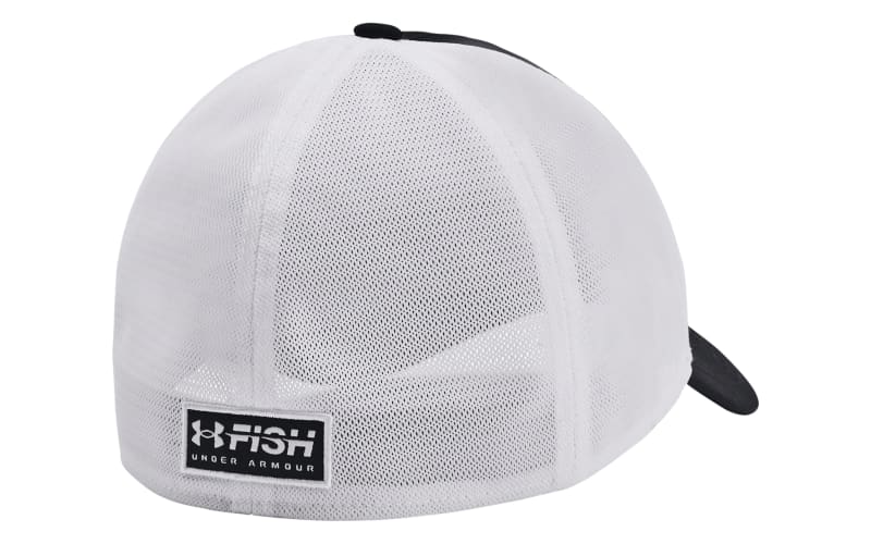 Under Armour Men's Fish Hook Trucker, Black (001)/Red, One Size Fits All at   Men's Clothing store