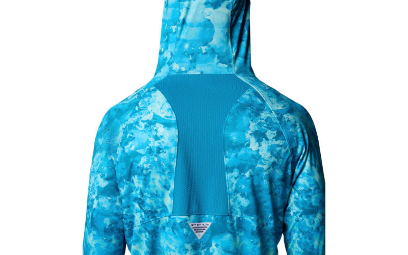 Chemise Columbia PFG Super Terminal Tackle Vent – Manches Longues, Camouflage Bleu, Taille XL, Neuve