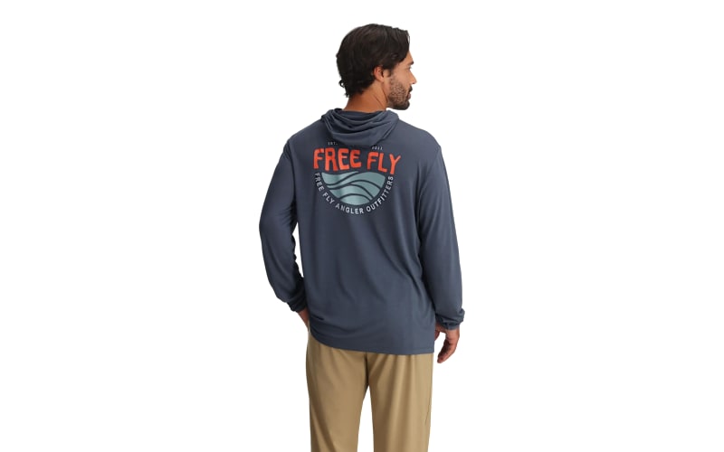 Free Fly Bamboo Lightweight Angler Outfitters Graphic Hoodie