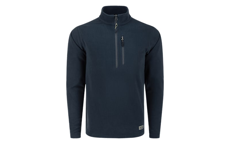 Drake Waterfowl Fall River Grid Fleece Half-Zip Pullover for Men