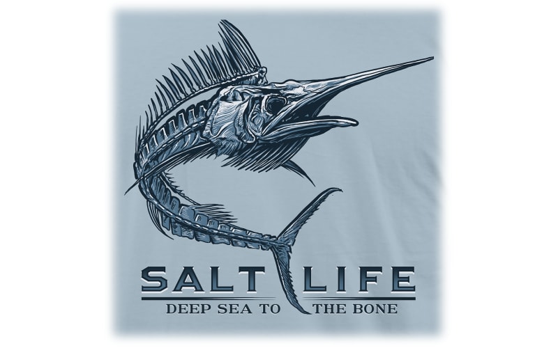 Salt Life Boys' Youth Liquid Depth Badge Long Sleeve Tee