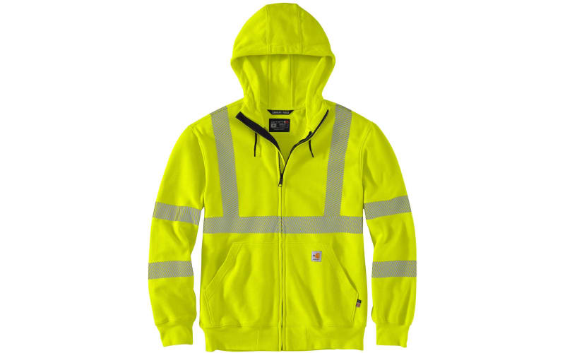 Carhartt Flame Resistant High-Visibility Force Loose Fit Midweight Full-Zip  Class-3 Sweatshirt for Men