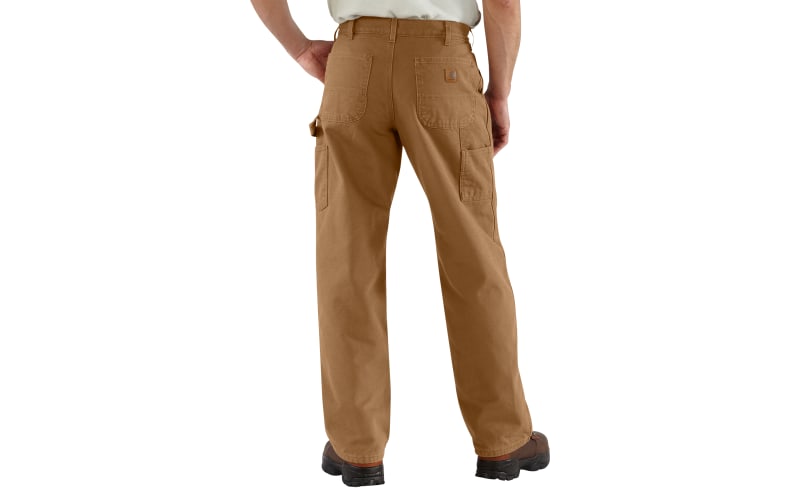 Carhartt Mens Pants 46 x 32 Brown Canvas Carpenter Cargo Chore Work Pants  Heavy