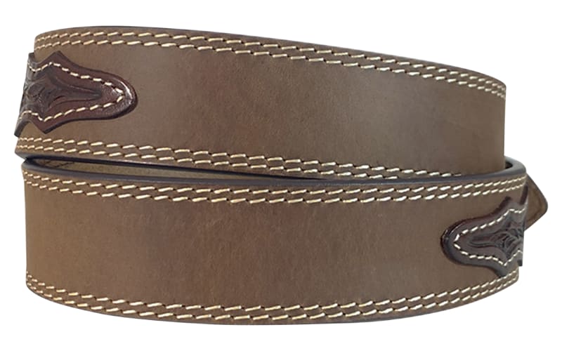 RedHead Ranch Tooled Double-Stitch Leather Belt | Bass Pro Shops