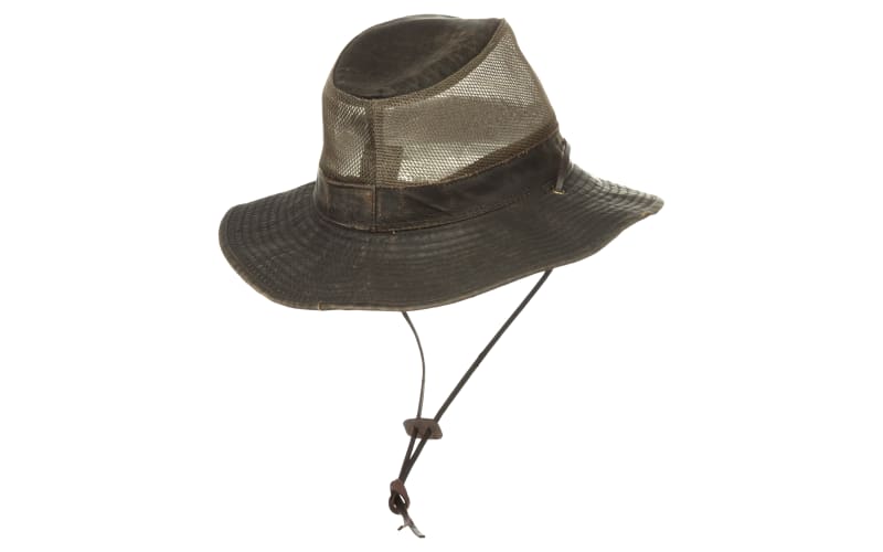 Hiking Mesh Climbing Fishing Large Brim Cap Bucket Hat Cotton Man