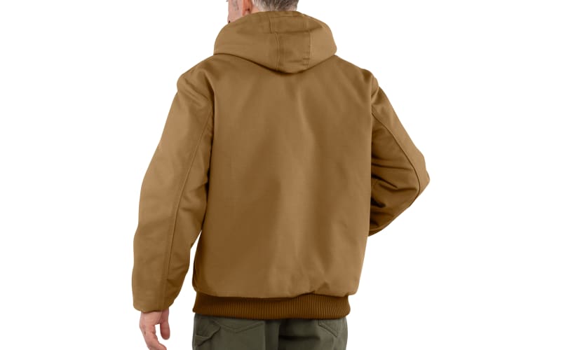 Carhartt Loose-Fit Firm Duck Insulated Flannel Lined Active Hooded Jacket  for Men