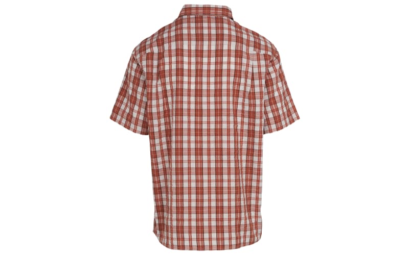 RedHead Seersucker Button-Up Plaid Short-Sleeve Shirt | Mack's