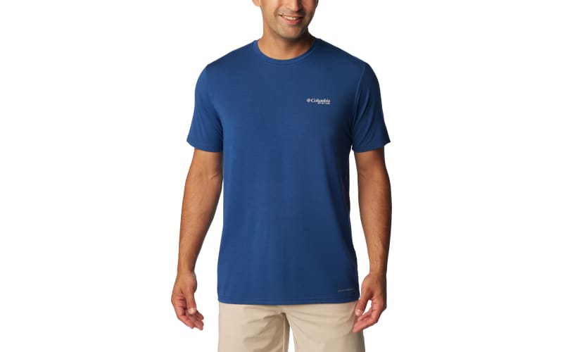 Columbia Men's PFG Fish Flag Short Sleeve Fishing Shirt