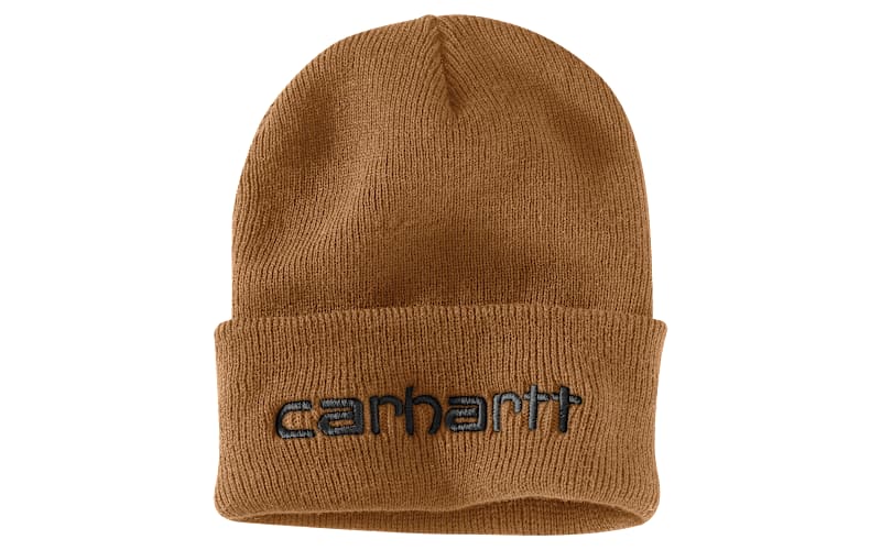 carhartt tobacco beanie Carhartt Knit Insulated Logo Graphic Cuffed Beanie