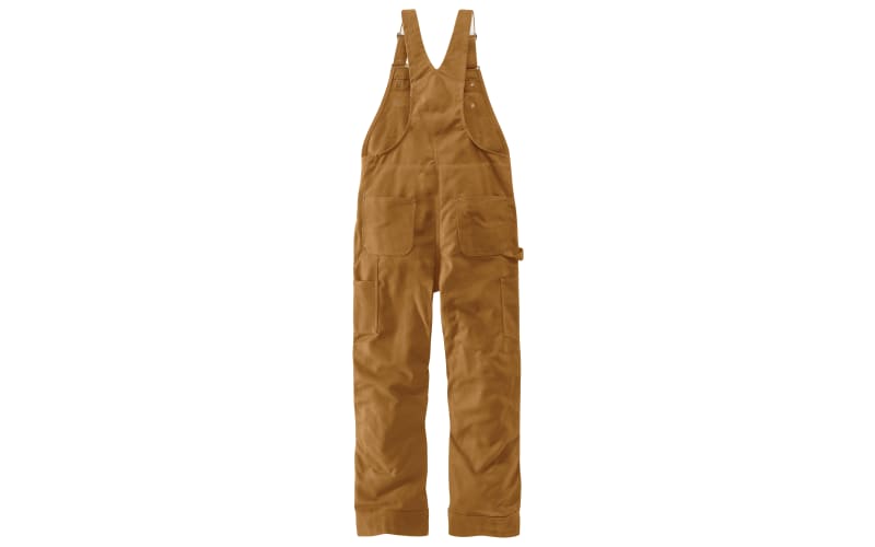Carhartt Loose Fit Firm Duck Insulated Bib Overalls for Men | Bass