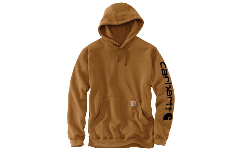 Carhartt Loose-Fit Midweight Logo Long-Sleeve Hoodie for Men | Cabela's