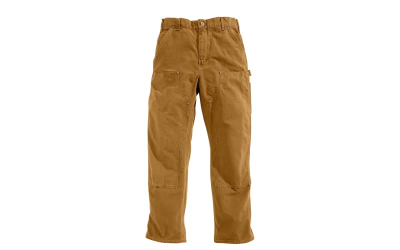 Carhartt Loose-Fit Washed-Duck Double-Front Utility Work Pants for
