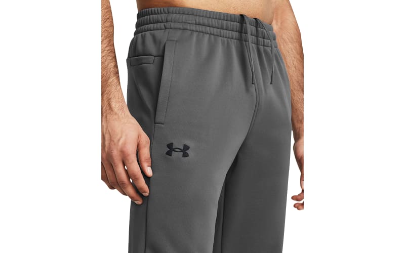 Mens gray under armour sweatpants top