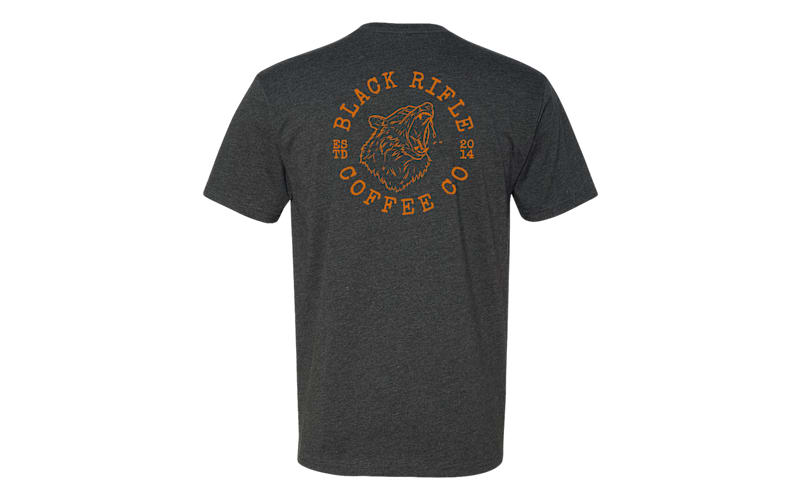 T-shirt Black Rifle Coffee Company - Taille M, Gris Foncé, Motif Crâne Et Hache - Occasion Très Bon état