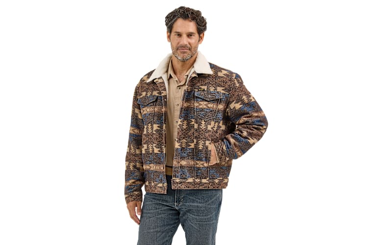 Wrangler Sherpa-Lined Jacquard Jacket for Men | Bass Pro Shops