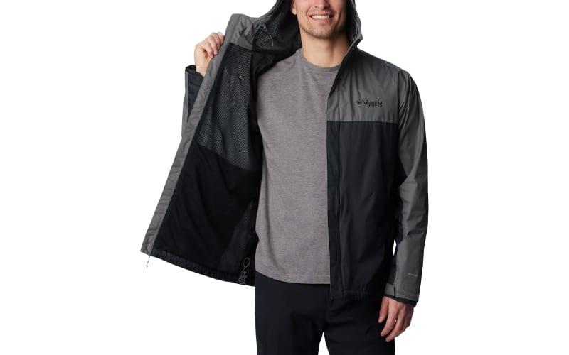 Columbia Men's PFG Storm II Jacket, Large, City Grey/Black