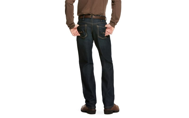 Ariat Men's Grey Rebar M4 Made Tough Durastretch Straight Leg Work