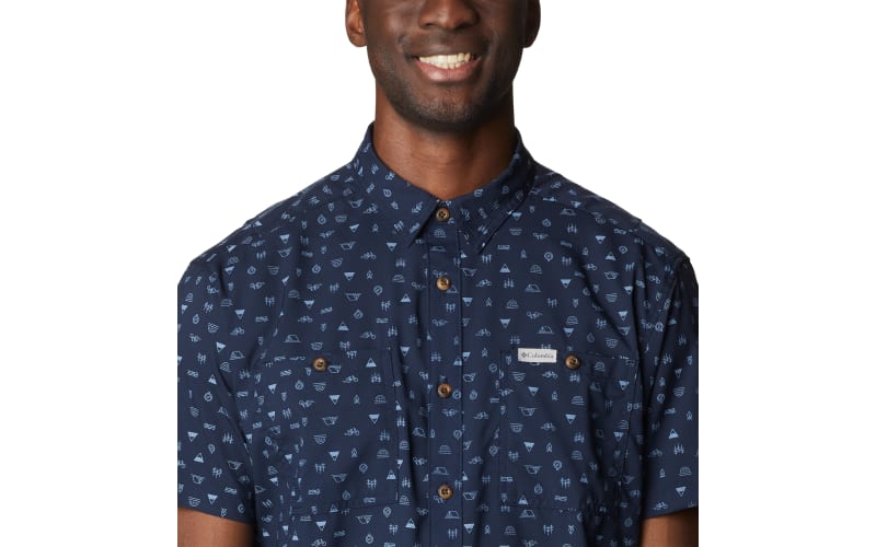 Columbia Utilizer Printed Woven Short Sleeve Button Down Shirt for